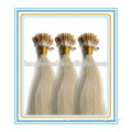 blonde color stick hair extension I tip REMY virgin hair factory price